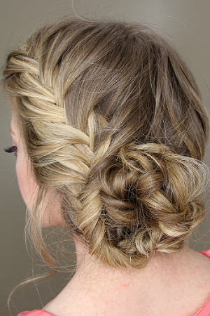 chignon tresse epis de ble 