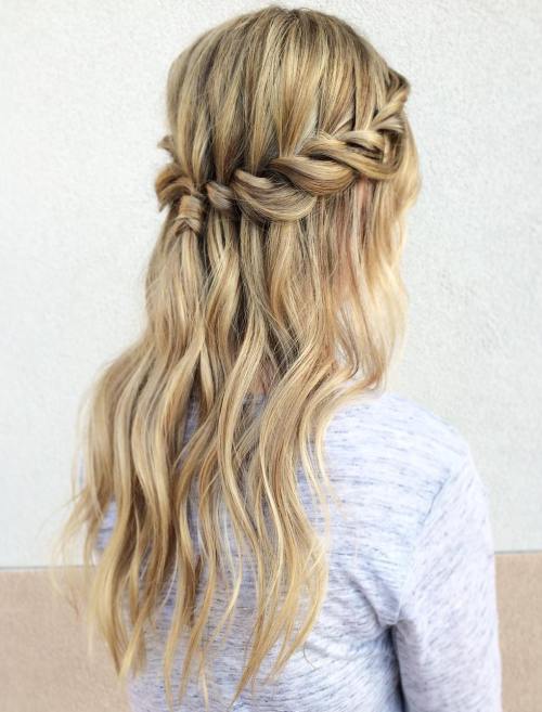 coiffure mariage tresse cascade