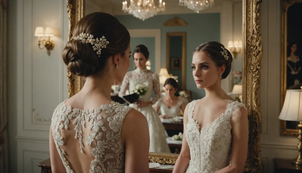 Chignon de mariage élégant