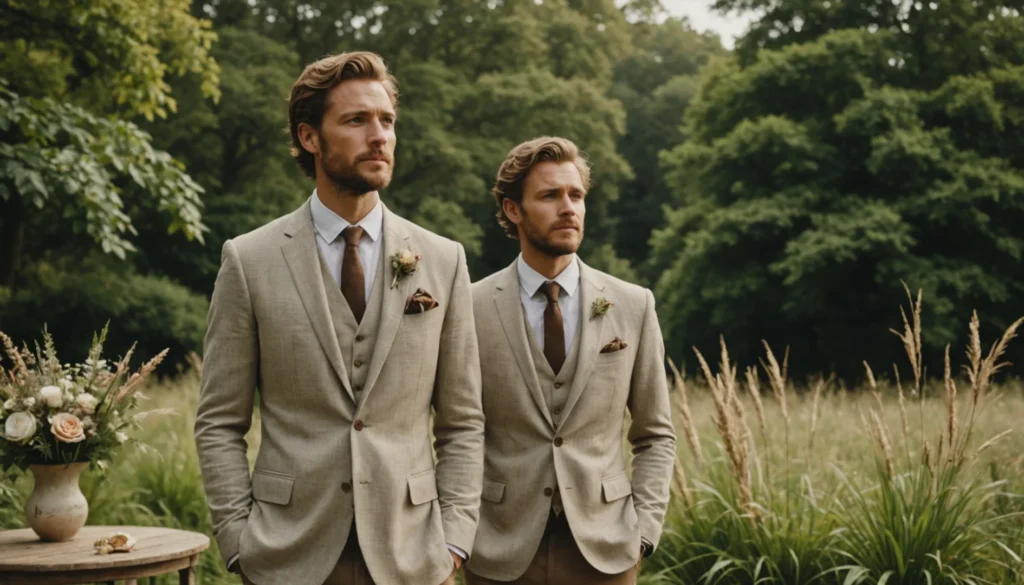 boheme chic homme mariage