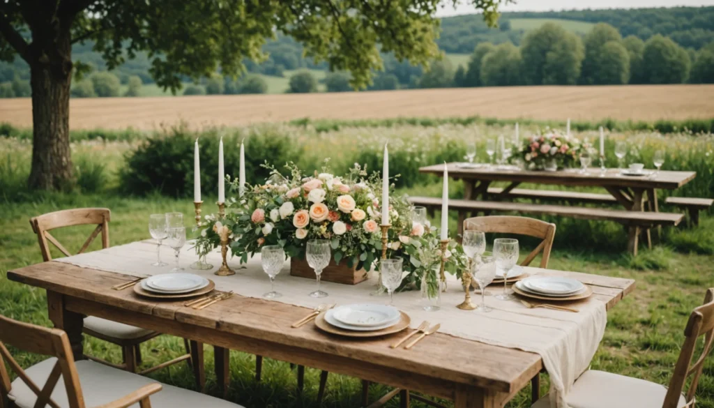 palette mariage champetre